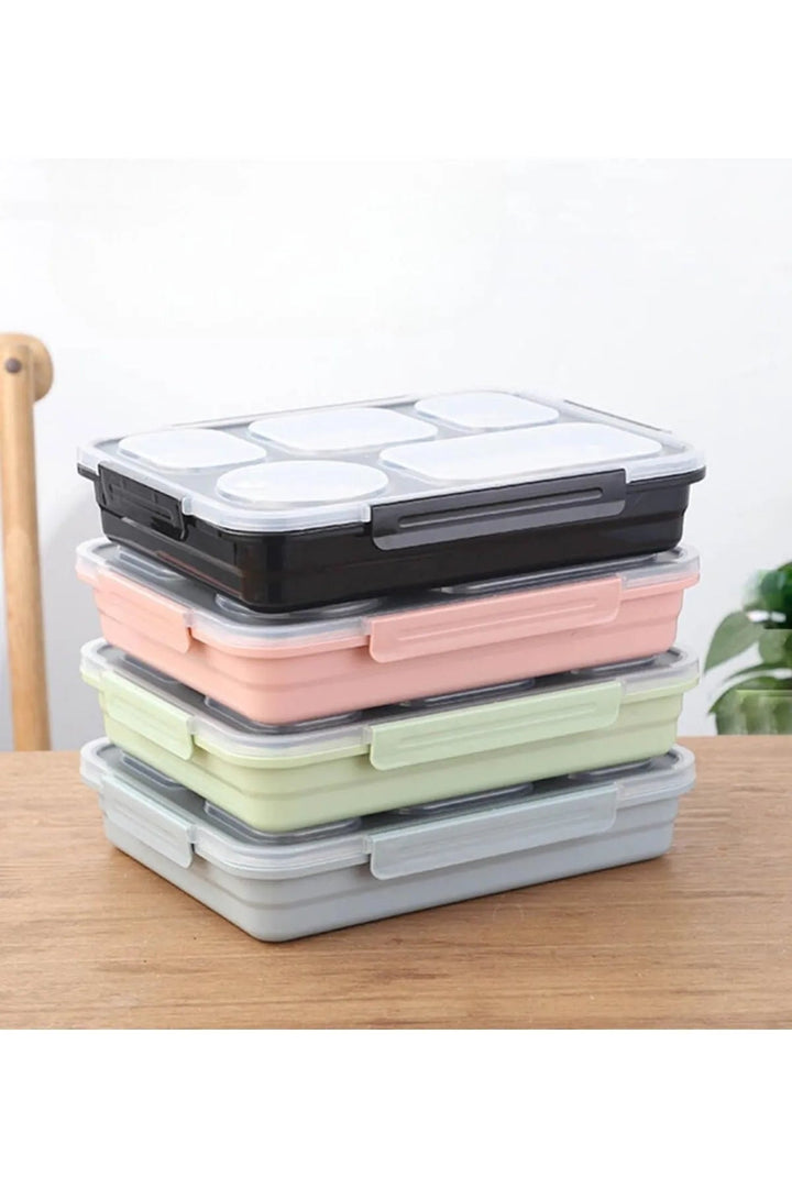 1600ml Lunchbox Tek Katlı 5 Bölmeli Yemek Kutusu - Şehir Online Mağazacılık