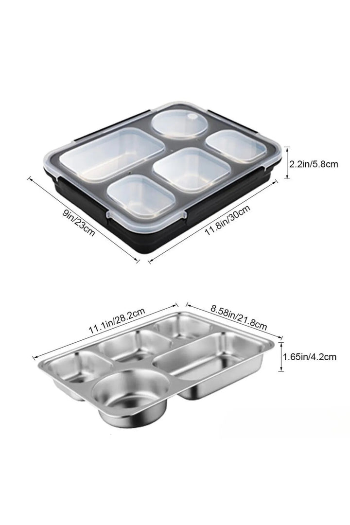 1600ml Lunchbox Tek Katlı 5 Bölmeli Yemek Kutusu - Şehir Online Mağazacılık