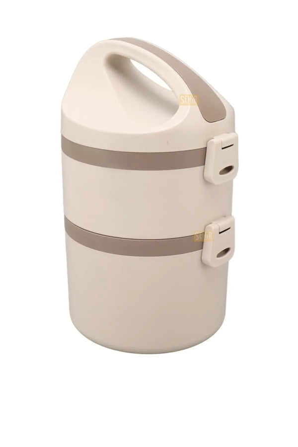 1800ml Lunchbox 2 Katlı Termos Özellikli Yemek Kutusu - Şehir Online Mağazacılık