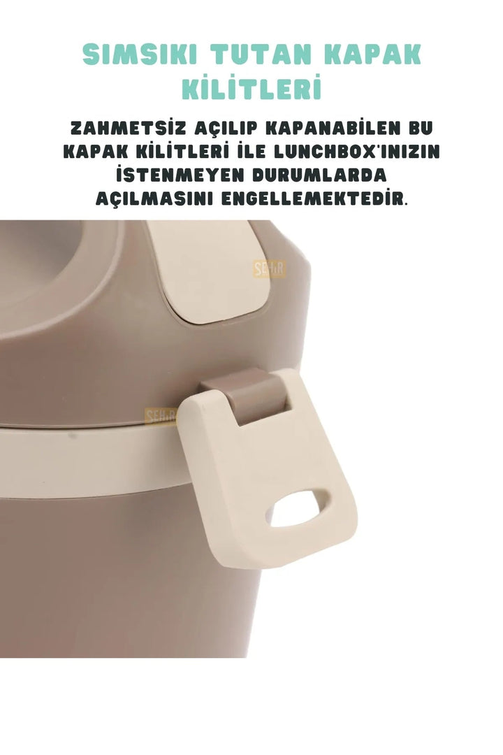 1800ml Lunchbox 2 Katlı Termos Özellikli Yemek Kutusu - Şehir Online Mağazacılık
