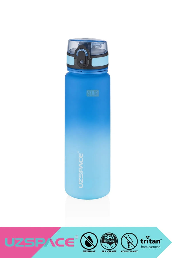 Uzspace 500ml Yeni Çift Renkli Sızdırmaz BPA İçermez Kilitlenebilir Kapaklı Motivasyonel Tritan Su Matarası