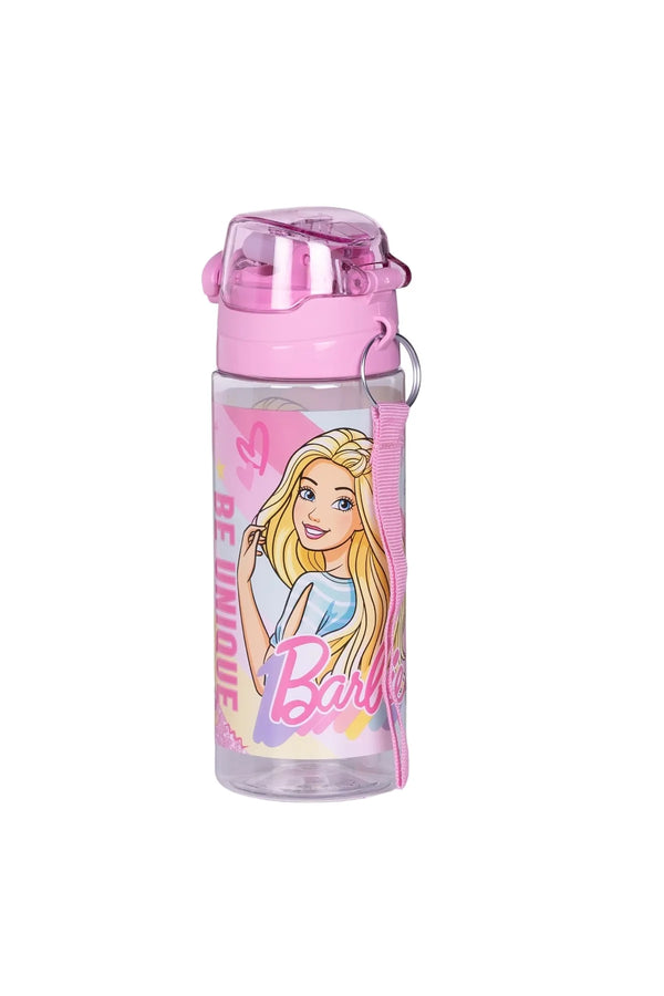 Barbie Wiggle 500ml Barbie Pipetli Askılı Kilitlenebilir Su Matarası