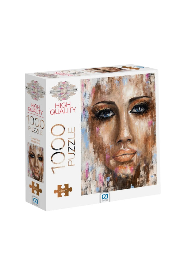 CA Games Tuval Yüz 1000 Parça 2,2mm Kalınlık 48x68cm Profesyonel Hobi Puzzle Yapboz Serisi