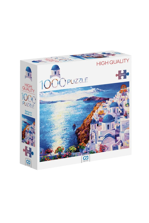 CA Games Santorini Manzaralı 1000 Parça 2,2mm Kalınlık 48x68cm Profesyonel Hobi Puzzle Yapboz Serisi