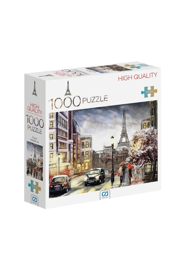 CA Games Paris Manzaralı 1000 Parça 2,2mm Kalınlık 48x68cm Profesyonel Hobi Puzzle Yapboz Serisi