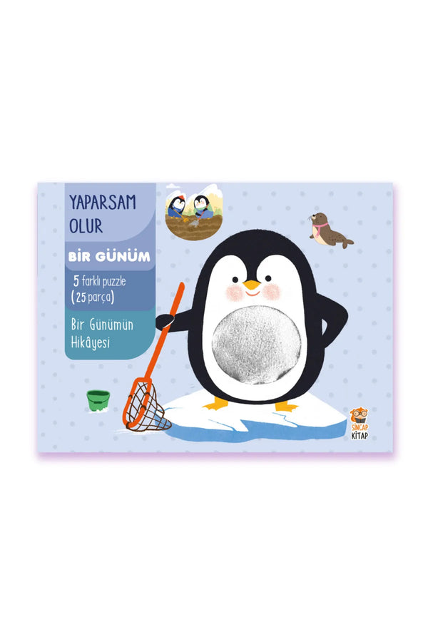 Sincap Kitap Yaparsam Olur/Bir Günümün Hikayesi Eğitici Aktivite Kitabı/5 Farklı Puzzle 25 Parça 0-6 Yaş