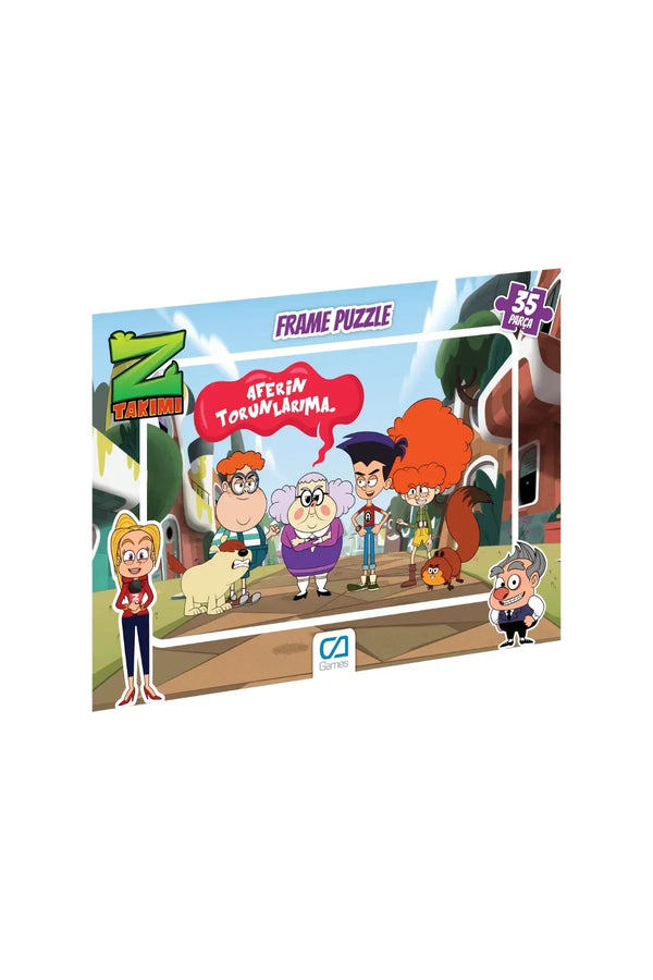 CA Games Z-Takımı Lisanslı 35 Parça Çerçeveli 34x24cm Çocuk Puzzle Yapboz Serisi