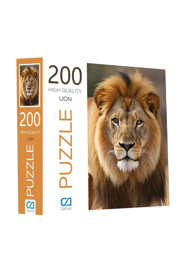 CA Games Aslan 200 Parça 2,2mm Kalınlık 34x48cm Profesyonel Hobi Puzzle Yapboz Serisi