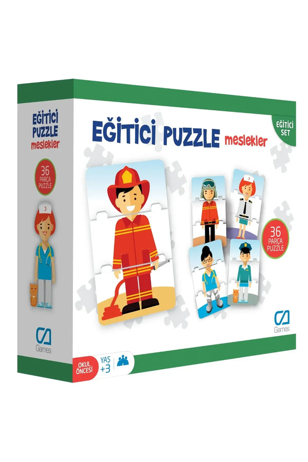 CA Games Meslekler 36 Parça Eğitici Çocuk Puzzle Yapboz Serisi