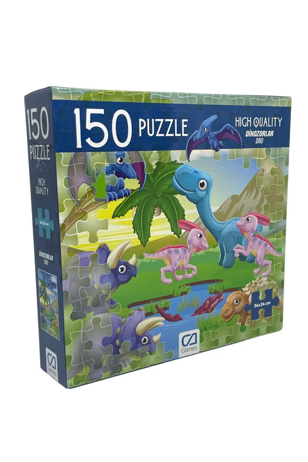 CA Games Dinozorlar 150 Parça 34x24cm Çocuk Puzzle Yapboz Serisi