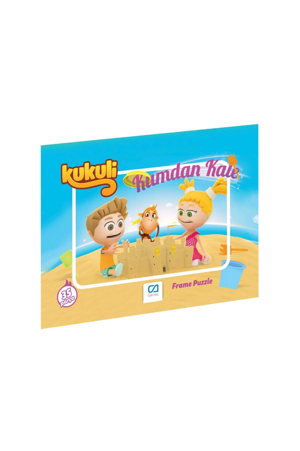 CA Games Kukuli Lisanslı 35 Parça Çerçeveli 34x24cm Çocuk Puzzle Yapboz Serisi