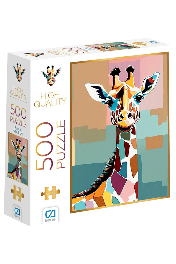 CA Games Zürafa 500 Parça 2,2mm Kalınlık 33x48cm Profesyonel Hobi Puzzle Yapboz Serisi