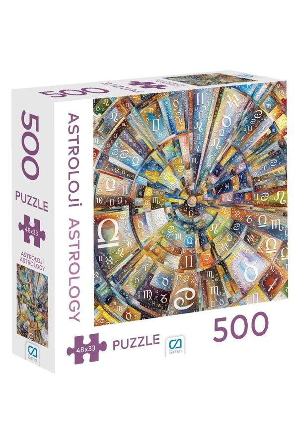 CA Games Astroloji 500 Parça 2,2mm Kalınlık 33x48cm Profesyonel Hobi Puzzle Yapboz Serisi