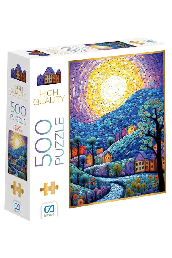 CA Games Mozaik 500 Parça 2,2mm Kalınlık 33x48cm Profesyonel Hobi Puzzle Yapboz Serisi