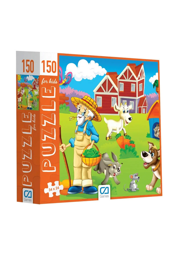 CA Games Çiftlik 150 Parça 34x24cm Çocuk Puzzle Yapboz Serisi