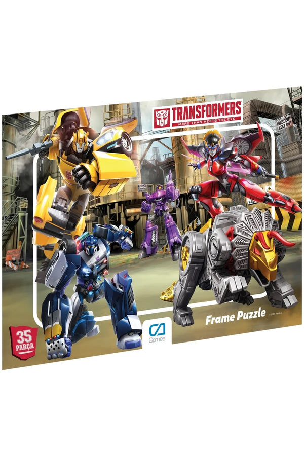 CA Games Transformers Lisanslı 35 Parça Çerçeveli 34x24cm Çocuk Puzzle Yapboz Yeni Serisi