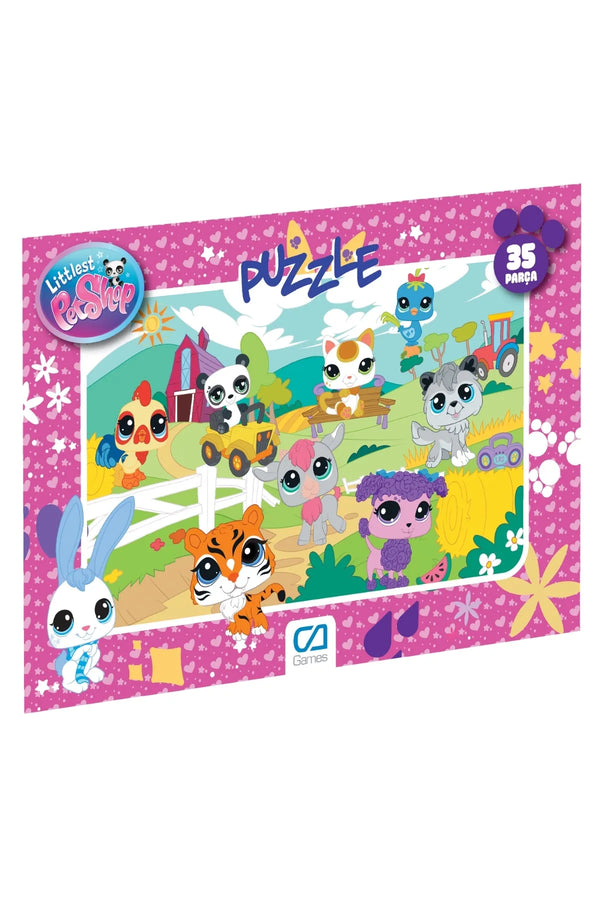 CA Games Littlest Pet Shop Lisanslı 35 Parça Çerçeveli 34x24cm Çocuk Puzzle Yapboz Yeni Serisi