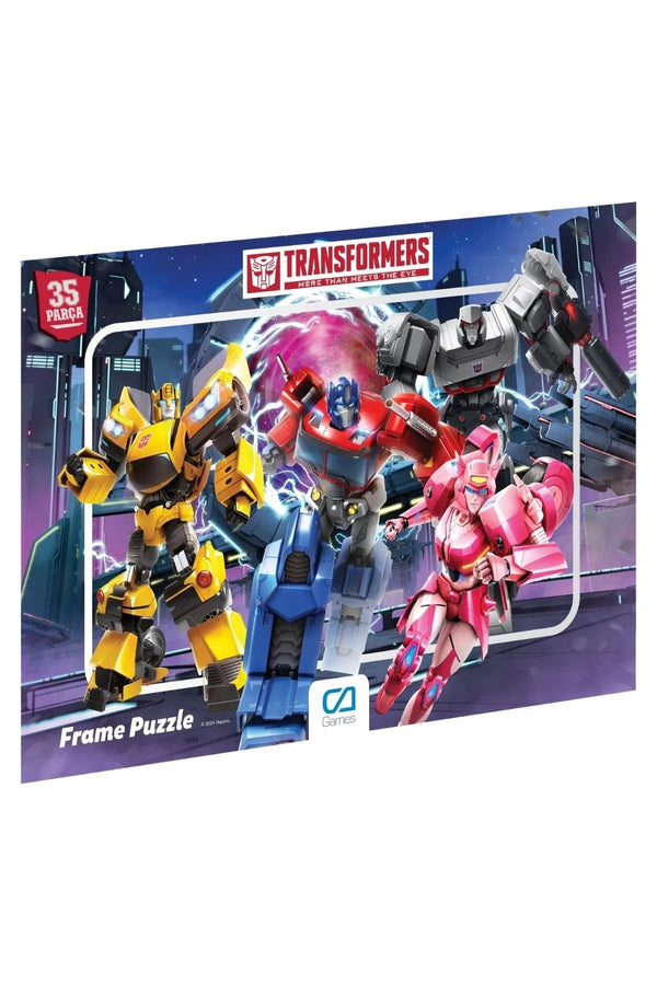 CA Games Transformers Lisanslı 35 Parça Çerçeveli 34x24cm Çocuk Puzzle Yapboz Yeni Serisi