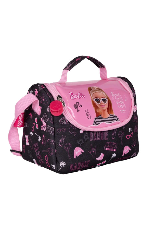 Wiggle Barbie Çocuk Okul Beslenme Çantası Siyah-Pembe