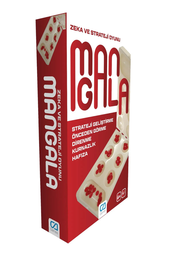 CA Games Mangala Katlanabilir Tablalı 6+ Yaş Üzeri için 2 Kişilik Eğitici Zeka ve Strateji Oyunu