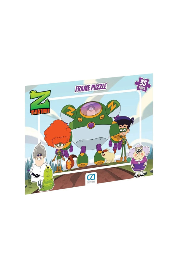 CA Games Z-Takımı Lisanslı 35 Parça Çerçeveli 34x24cm Çocuk Puzzle Yapboz Serisi