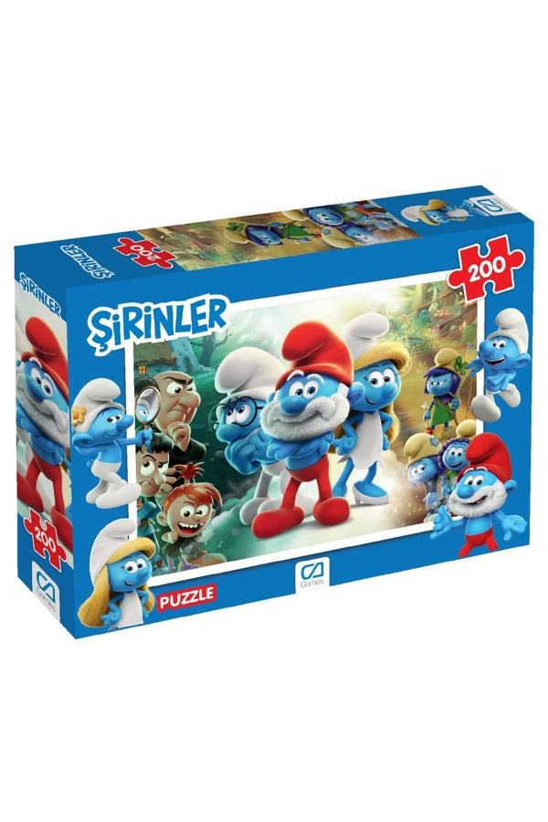 CA Games Şirinler Lisanslı 200 Parça 33x48cm Çocuk Puzzle Yapboz Serisi