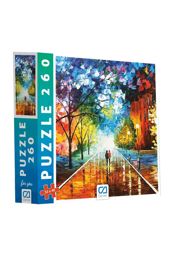 CA Games Sokak Manzarası 260 Parça 33x48cm Çocuk ve Yetişkin için Hobi Puzzle Yapboz Serisi