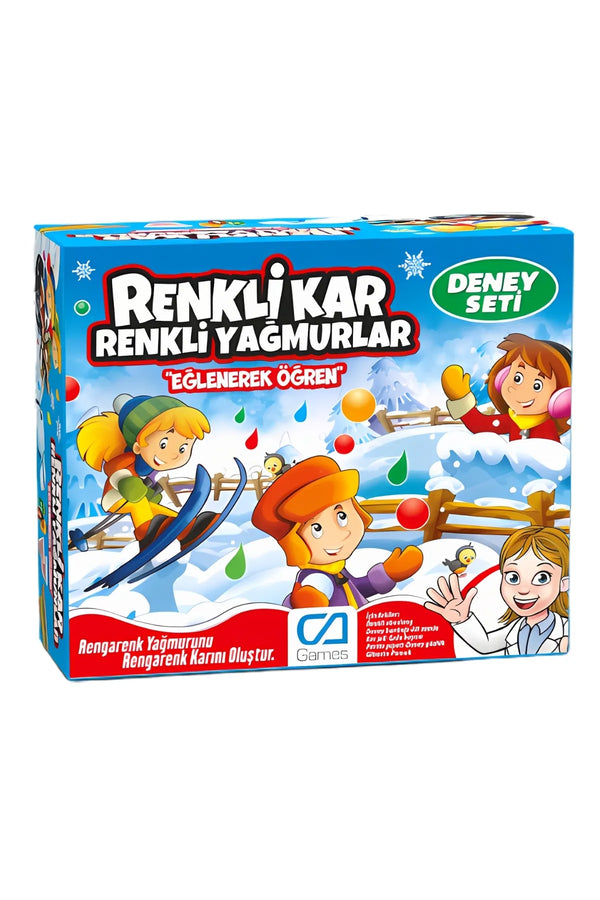 CA Games Renkli Kar Renkli Yağmur 3+ Yaş Çocuklar için Eğlenceli Eğitici Bilimsel Deney Seti