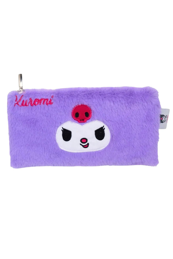 WİGGLE Wiggle Kuromi Yumuşak Peluş Tüylü Tek Bölmeli Fermuarlı El Askılı Çocuk Kalem Kutusu