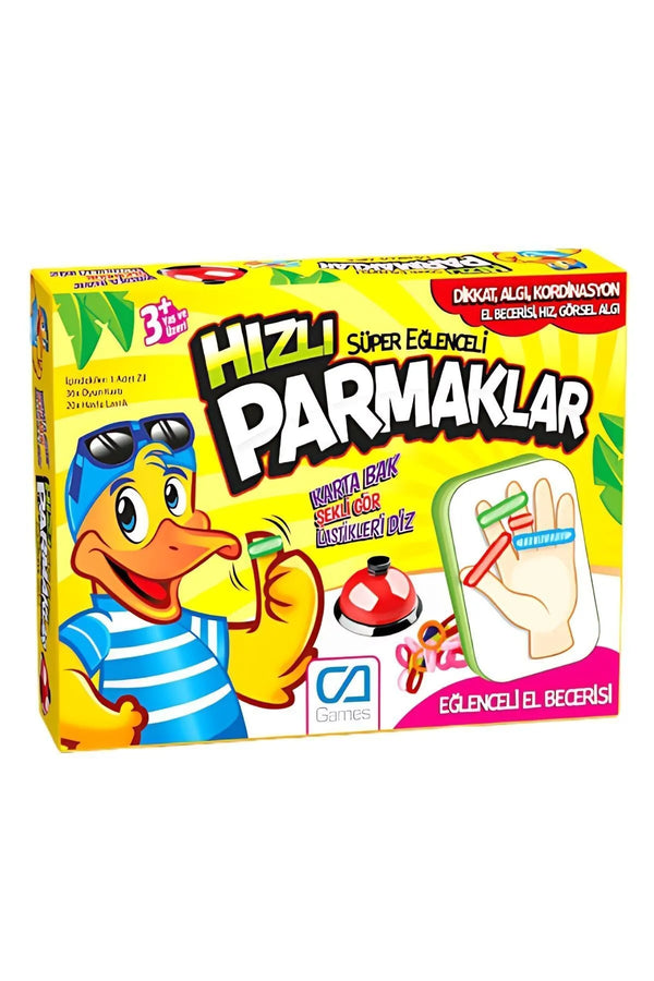CA Games Hızlı Parmaklar 3+ Yaş Çocuklar için 36 Kartlı Süper Eğlenceli Eğitici El Beceri Kutu Oyunu