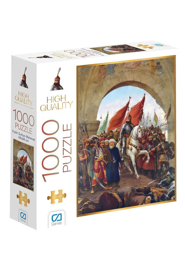 CA Games Fatih Sultan Mehmet 1000 Parça 2,2mm Kalınlık 48x68cm Profesyonel Hobi Puzzle Yapboz Serisi