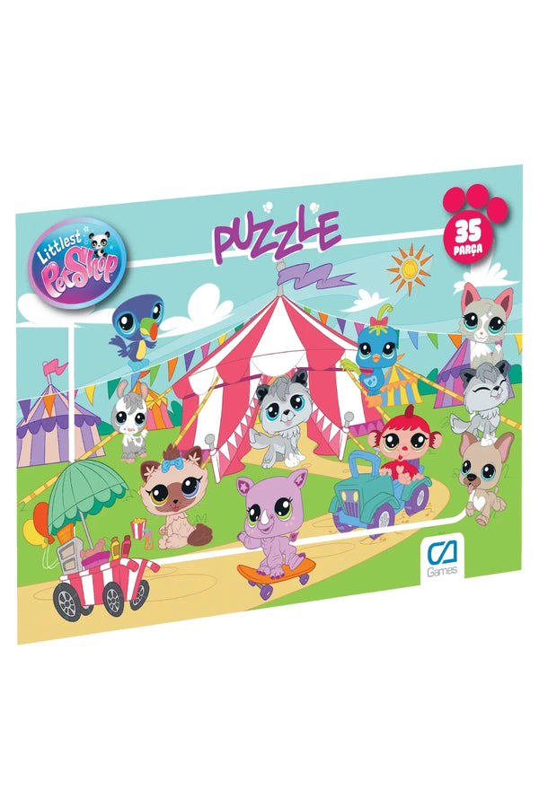 CA Games Littlest Pet Shop Lisanslı 35 Parça Çerçeveli 34x24cm Çocuk Puzzle Yapboz Yeni Serisi