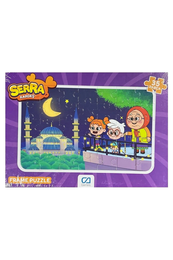 Serra Kardeş Lisanslı 35 Parça Çerçeveli 34x24cm Çocuk Puzzle Yapboz Yeni Serisi