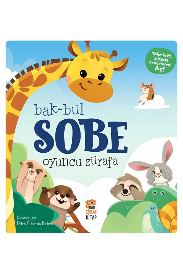 Sincap Kitap Oyuncu Zürafa Bak Bul Sobe Serisi Süpriz Pencereli Eğitici Aktivite Kıtabı 0-6 Yaş