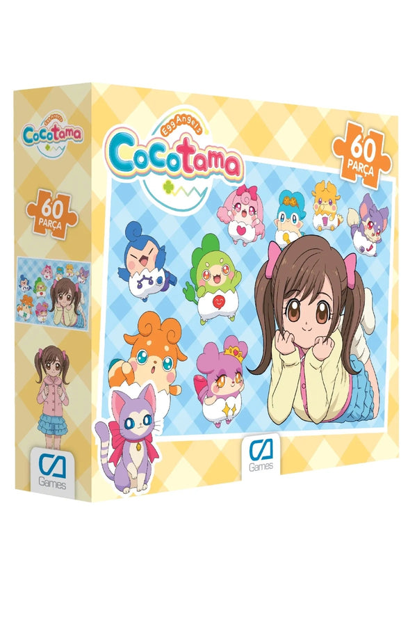 CA Games Cocotama : Egg Angels Lisanslı 60 Parça 34x24cm Çocuk Puzzle Yapboz Serisi