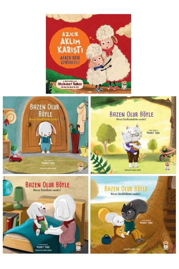 5 Kitap Set / Bazen Olur Böyle - Azıcık Aklım Karıştı 3-6 Yaş - Şehir Online Mağazacılık