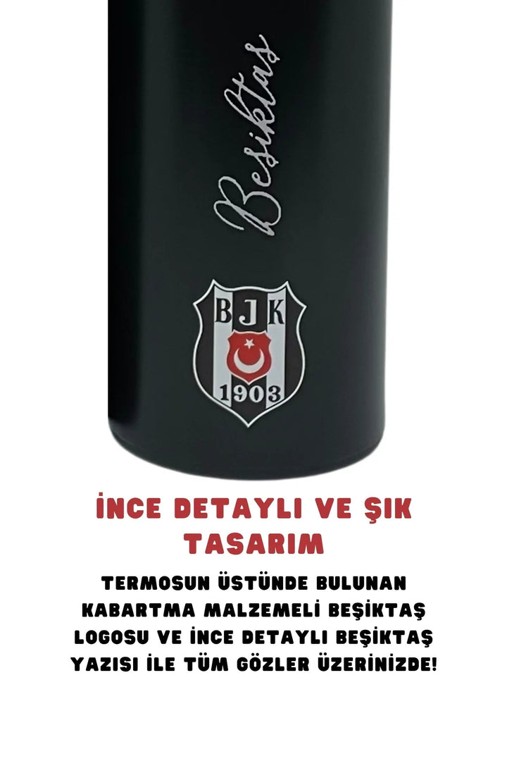 500ml Lisanslı Çift Katlı Paslanmaz Çelik Beşiktaşlı Termos - Şehir Online Mağazacılık