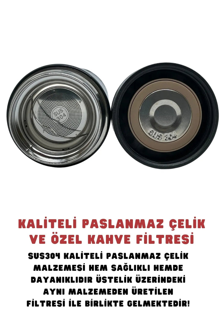 500ml Lisanslı Çift Katlı Paslanmaz Çelik Beşiktaşlı Termos - Şehir Online Mağazacılık