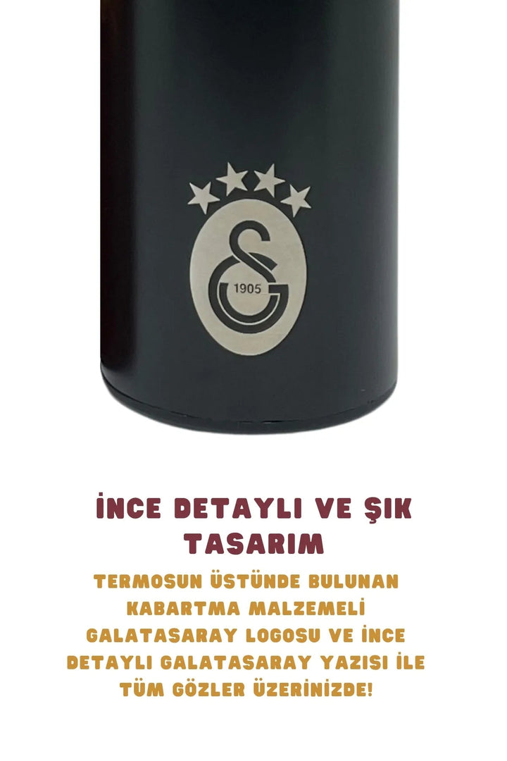 500ml Lisanslı Çift Katlı Paslanmaz Çelik Galatasaraylı Termos - Şehir Online Mağazacılık