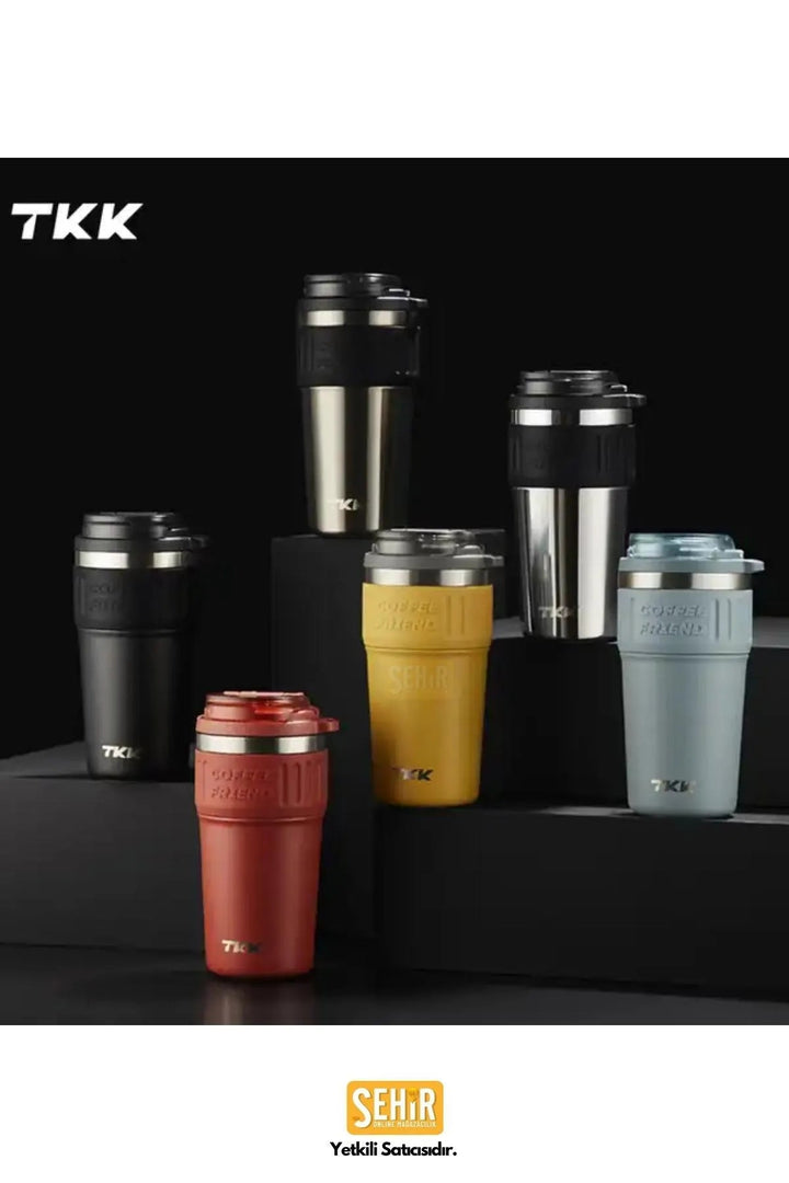 630ml Paslanmaz Çelik Termos Kahve Mug - Şehir Online Mağazacılık