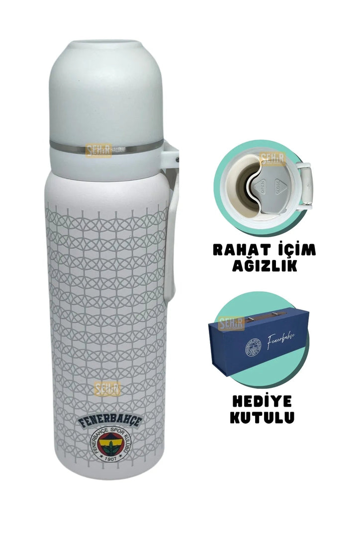 650ml Lisanslı Çift Katlı Paslanmaz Çelik Fenerbahçeli Termos - Şehir Online Mağazacılık