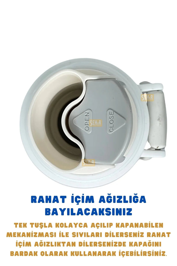 650ml Lisanslı Çift Katlı Paslanmaz Çelik Fenerbahçeli Termos - Şehir Online Mağazacılık