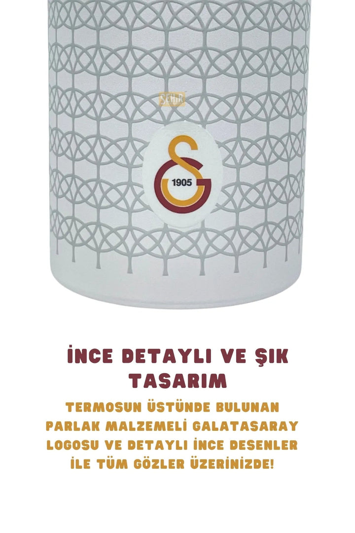 650ml Lisanslı Çift Katlı Paslanmaz Çelik Galatasaraylı Termos - Şehir Online Mağazacılık