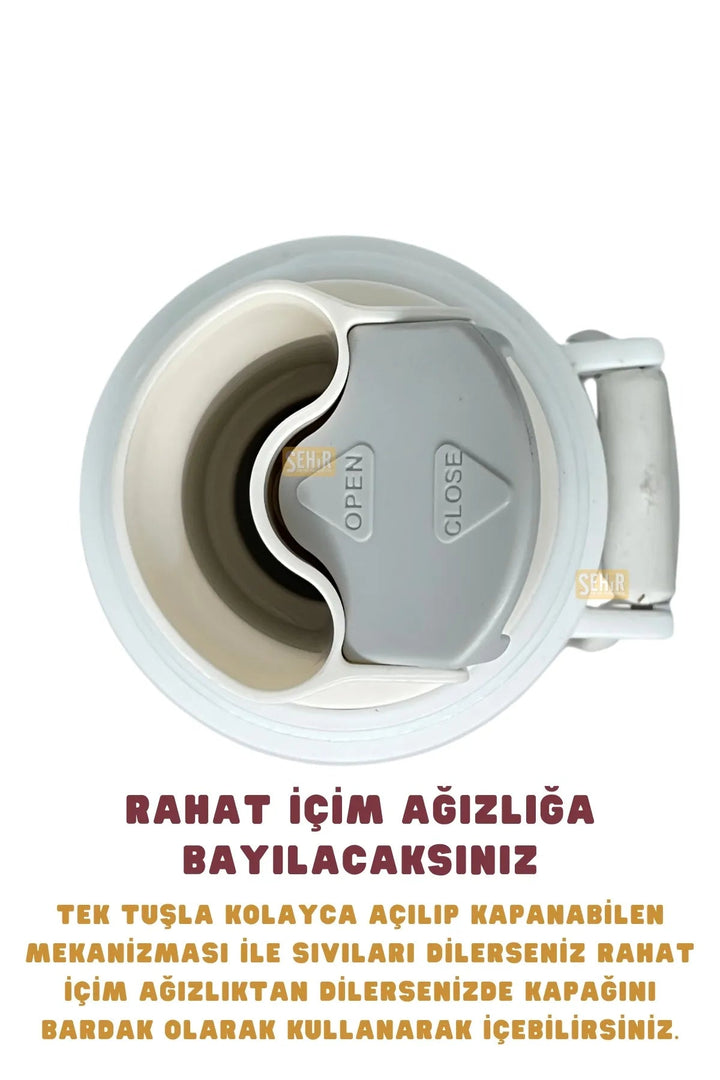 650ml Lisanslı Çift Katlı Paslanmaz Çelik Galatasaraylı Termos - Şehir Online Mağazacılık