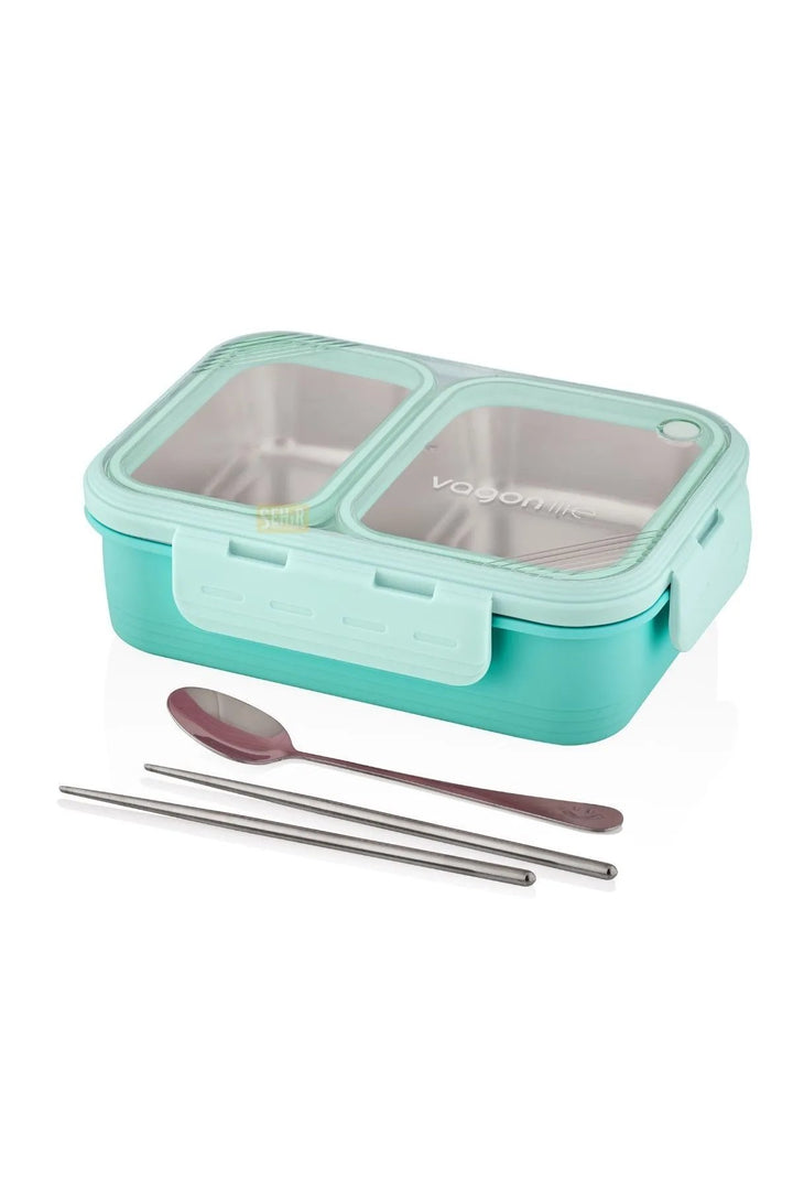 700ml Lunchbox Tek Katlı 2 Bölmeli Yemek Kutusu - Şehir Online Mağazacılık