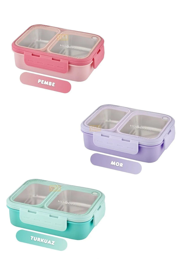 700ml Lunchbox Tek Katlı 2 Bölmeli Yemek Kutusu - Şehir Online Mağazacılık