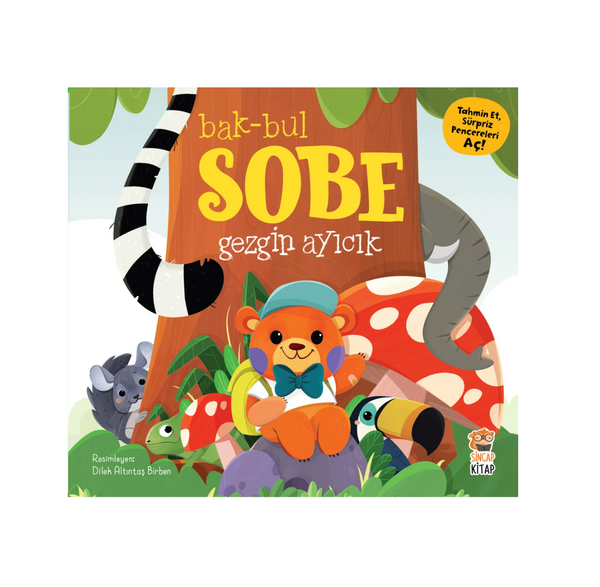 Sincap Kitap Gezgin Ayıcık Bak Bul Sobe Serisi Süpriz Pencereli Eğitici Aktivite Kıtabı 0-6 Yaş