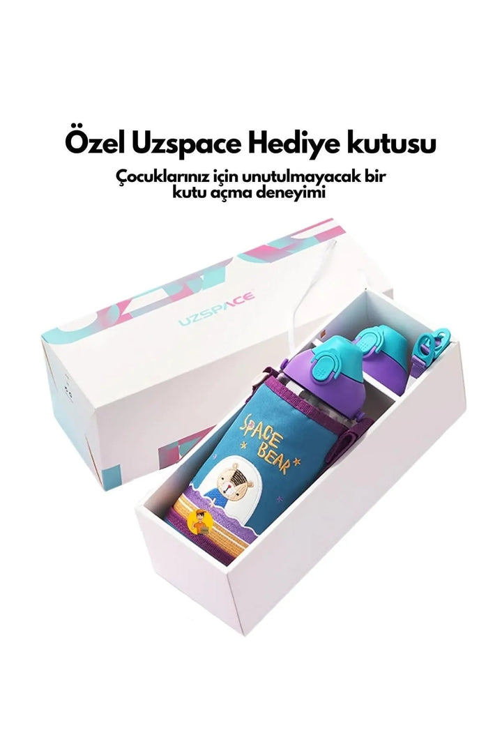 Büyük Boy 700ml Kılıflı Çocuk Matarası - Şehir Online Mağazacılık