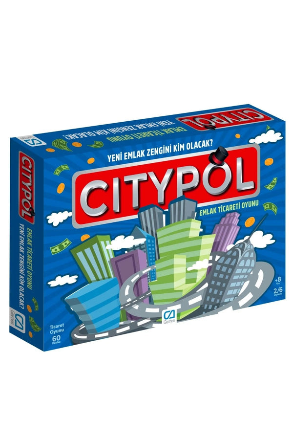 Citypol Eğlenceli Aile Emlak Kutu Oyunu - Şehir Online Mağazacılık