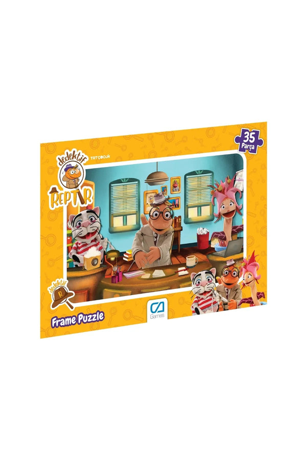 Dedektif Reptır Lisanslı 35 Parça Çerçeveli 34x24cm Çocuk Puzzle Yapboz - Şehir Online Mağazacılık
